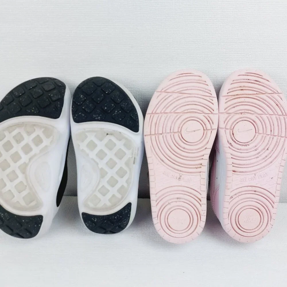 Set Of 2 Nike Girl's Multicolor Dunk Slip-On Casual Sneaker Clogs Size US 11